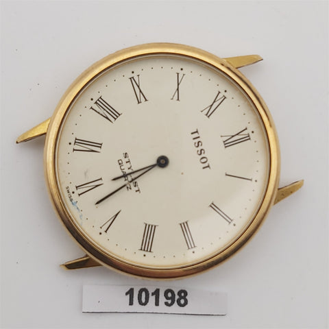 PROJECT TO FIX TISSOT STYLIST GOLD ROMAN DIAL MENS QUARTZ WATCH EU SHIP 10198