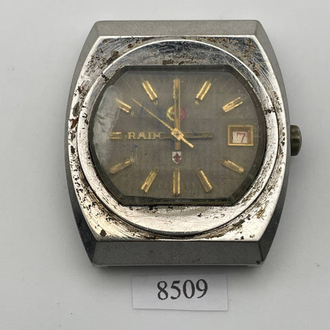 PROJECT TO FIX RADO MUSKETEER SS CUSHION CASE DATE MENS WATCH EU SHIP 8509