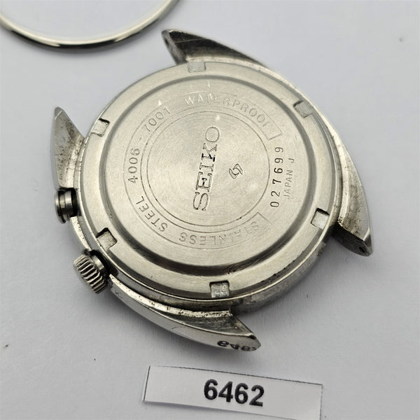 PROJECT FIX SEIKO BELLMATIC 4006 6040 MENS AUTO DAY DATE 027699 SS WATCH EU SHIP