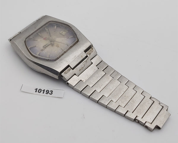 PROJECT TO FIX RADO GOLDEN SABRE FACETED CASE DATE AUTOMATIC MENS WATCH 10193
