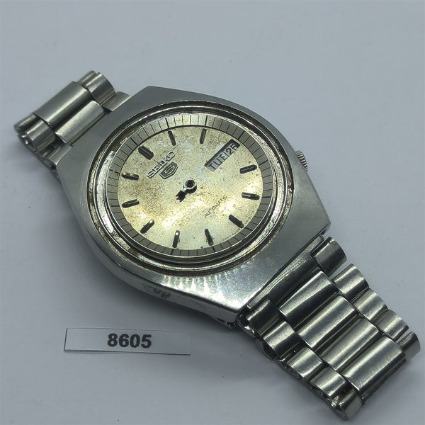 PROJECT TO FIX SEIKO 5 6309 8070 MENS SS AUTO DAY DATE WATCH 8605