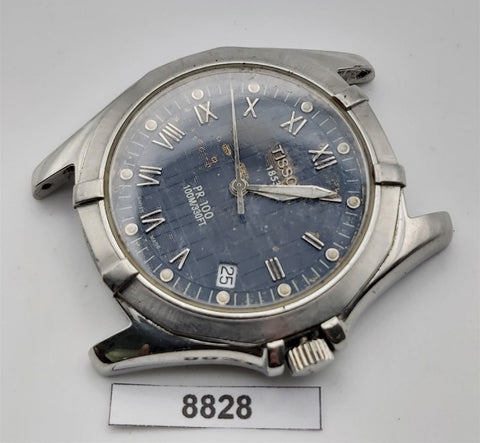 PROJECT TO FIX TISSOT ROMAN DIAL MENS QUARTS ROUND WATCH 8828 EU SHIP