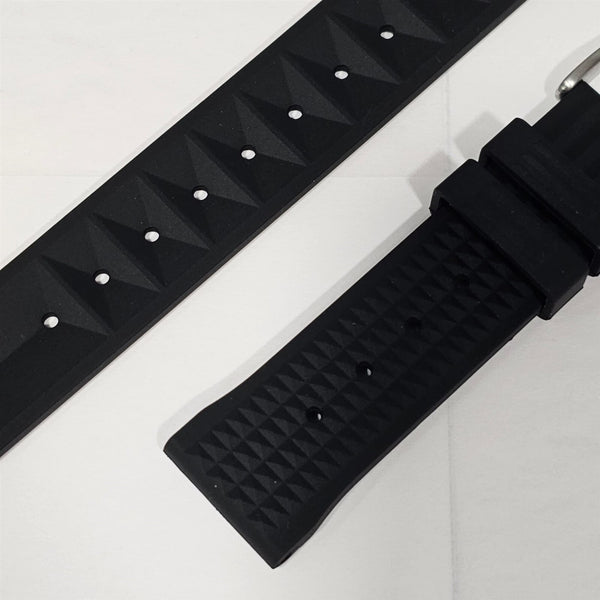 NEW FOR SEIKO WAFFLE RUBBER BAND 22mm 6309 7040 7290 7002 SKX007 DIVER WATCHES