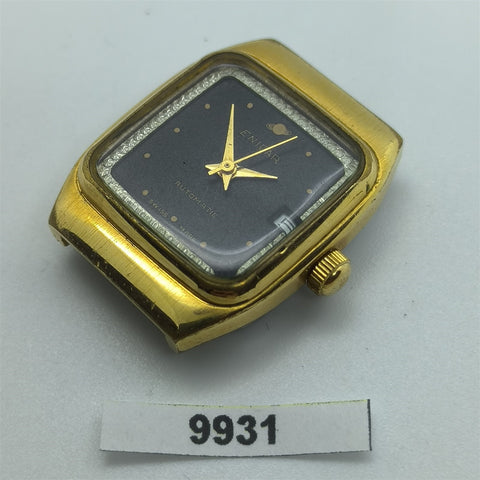 PROJECT TO FIX ENICAR CUSHION CASE AUTOMATIC WIND GOLD LADIES EU SHIP WATCH 9931