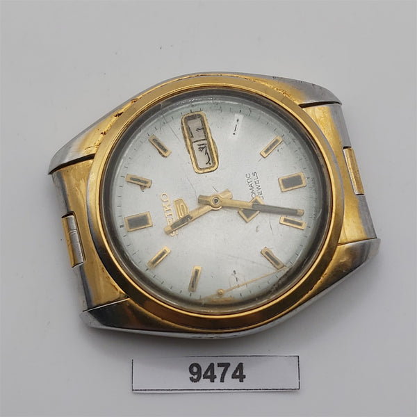 PROJECT TO FIX SEIKO 5 SPORTS 7009 821J MENS GOLD AUTO DAY DATE WATCH 9474