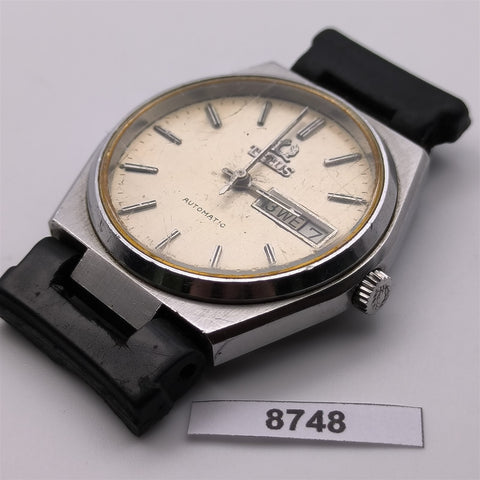 PROJECT TO FIX SOLVIL TITUS CUSHION MENS DAY DATE AUTO WIND SS WATCH 8748