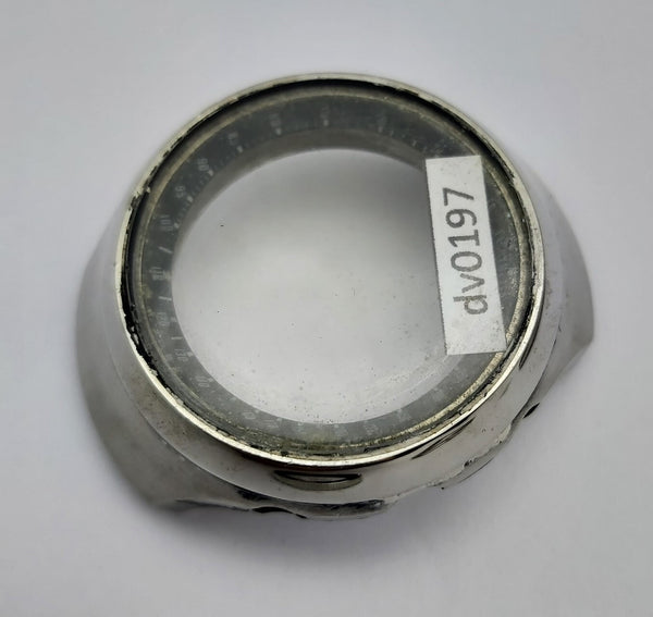 USED POLISHED SEIKO 6139 7100 DARTH VADER HELMET BEZEL MIDCASE CHRONOGRAPH DV197