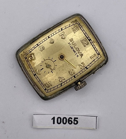 FOR PARTS OR TO FIX VINTAGE BULOVA MANUAL WIND 8AD MOVEMENT BV010065