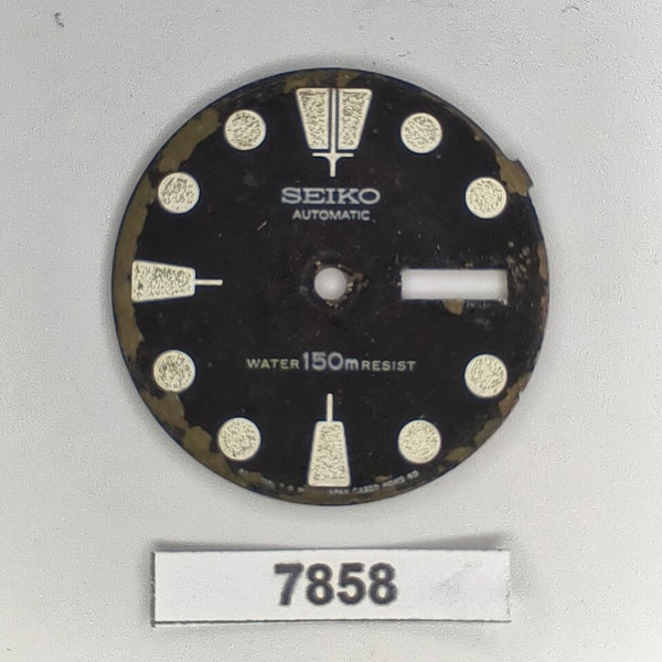 USED DISCOUNTED VINTAGE SEIKO DIAL NON BEVELED WINDOW 6309 7040 DIVE WATCH B7858