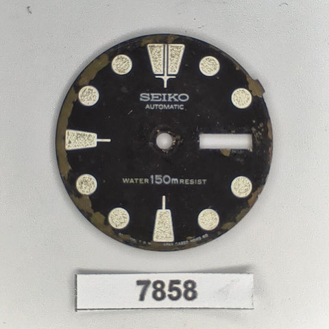 USED DISCOUNTED VINTAGE SEIKO DIAL NON BEVELED WINDOW 6309 7040 DIVE WATCH B7858