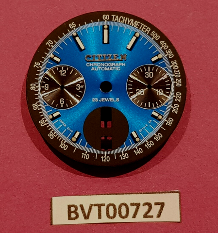 NEW CITIZEN BULLHEAD CHRONOGRAPH BLUE DIAL WATCH BVT00727