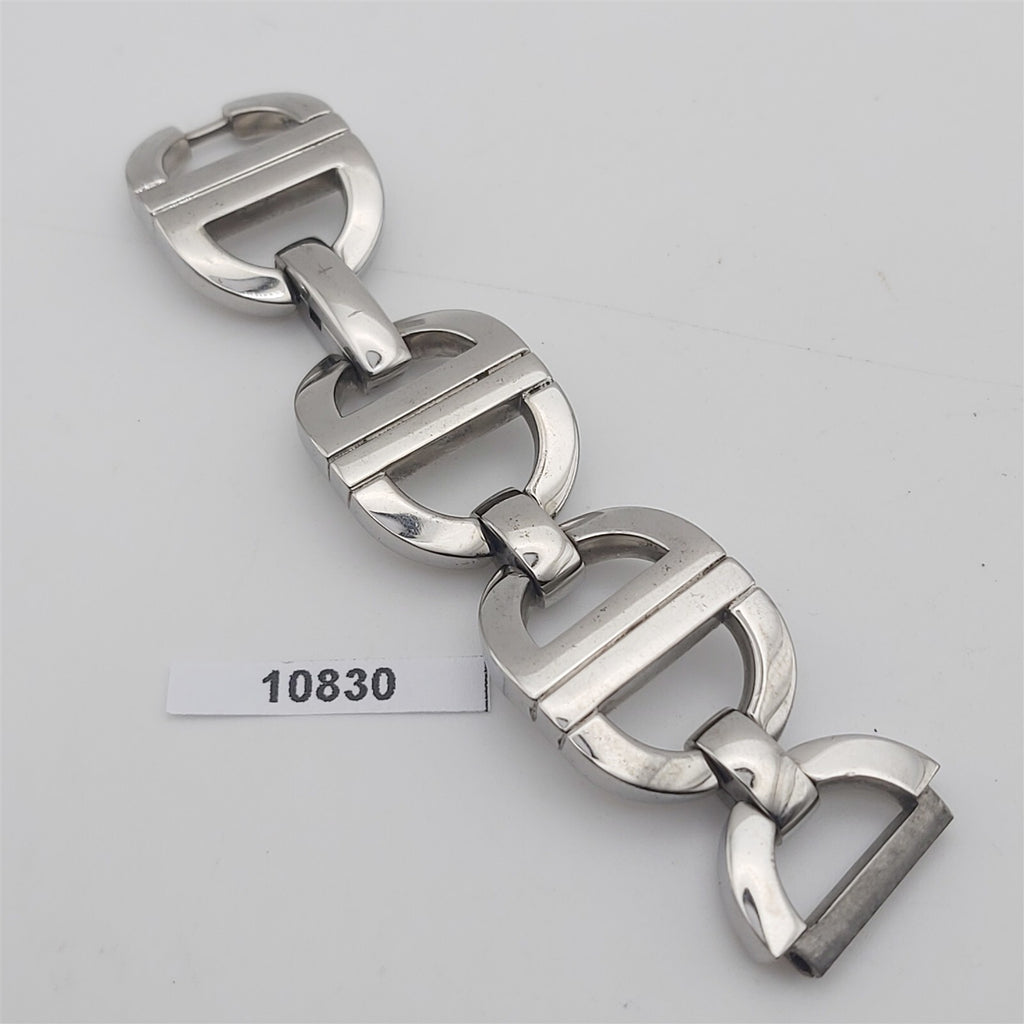 USED CHRISTIAN DIOR LADIES STAINLESS STEEL LINKS BAND BVT010830