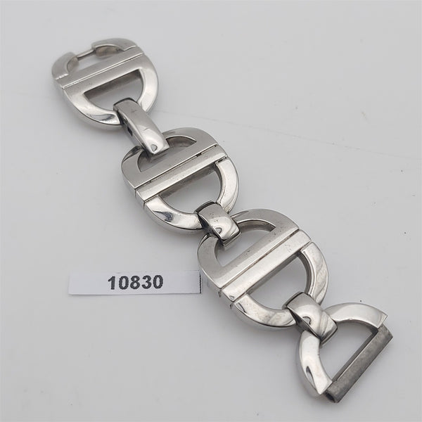 USED CHRISTIAN DIOR LADIES STAINLESS STEEL LINKS BAND BVT010830
