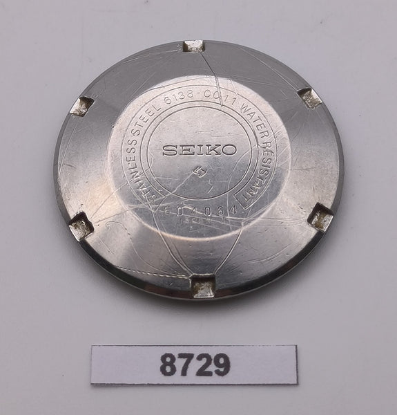 USED VINTAGE SEIKO UFO 6138 0011 WATCH DIVER CASE BACK COVER BVT08729