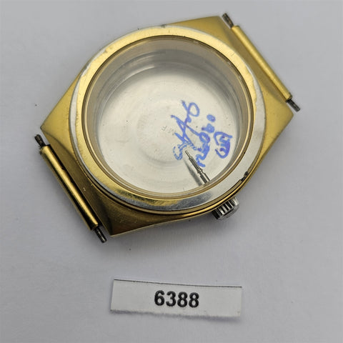 USED NIVADA MENS GOLD PLATED CASE, COVER & GLASS CROWN SET BVT06388