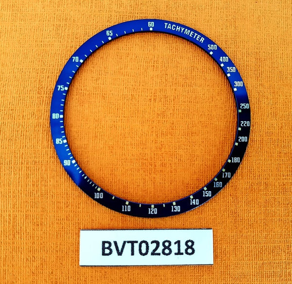 NEW SEIKO BLUE BEZEL INSERT FOR KAKUME 6138 6138 0030 CHRONOGRAPH WATCH BVT02818
