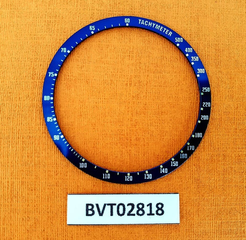 NEW SEIKO BLUE BEZEL INSERT FOR KAKUME 6138 6138 0030 CHRONOGRAPH WATCH BVT02818