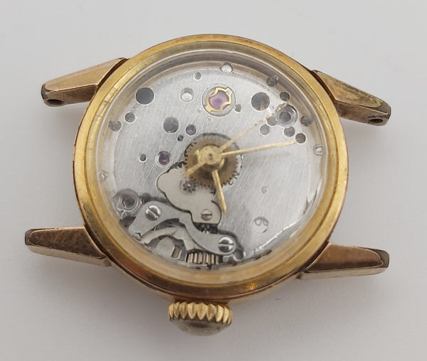 PROJECT TO FIX GIRARD PERREGAUX GOLD PLATE PETITE LADIES WATCH EUROPE SHIP 6632
