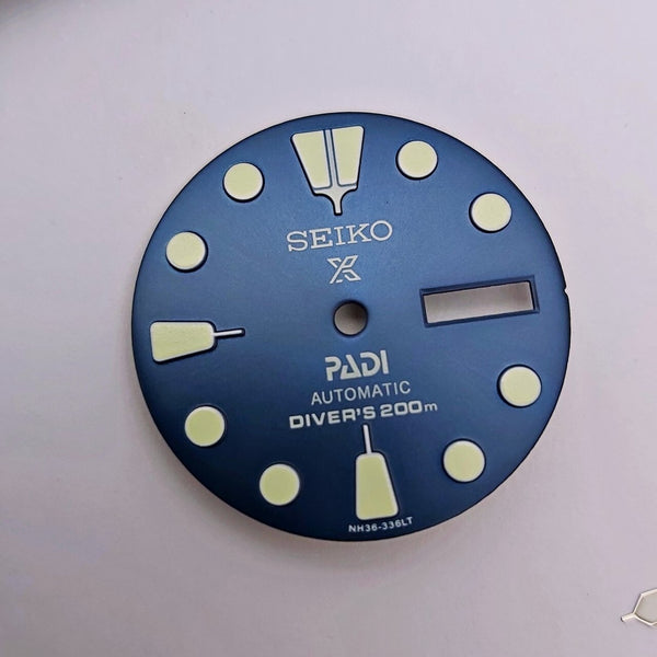 NEW AF SEIKO TURTLE SRP777 BLUE BLUE KIT CASE BEZEL GLASS CROWN STRAP DIAL HAND