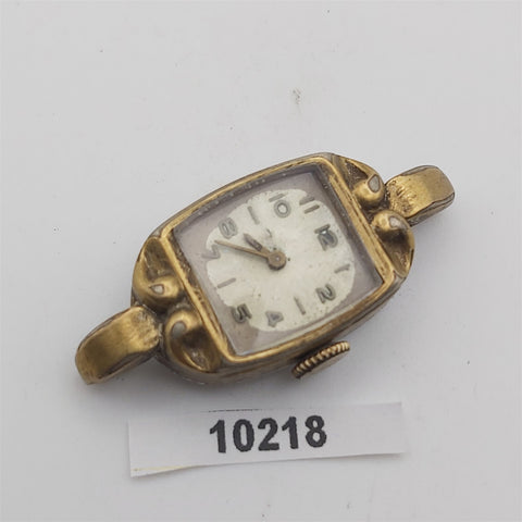 PROJECT TO FIX LORD ELGIN GOLD PLATE ARABIC LADIES MANUAL WIND WATCH 10218