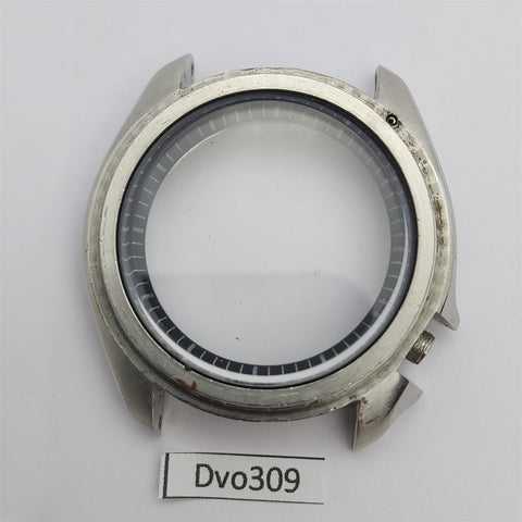 USED SEIKO 7002 7000 POLISHED MIDCASE, MINUTE TRACK, GLASS KIT MENS WATCH DV0309