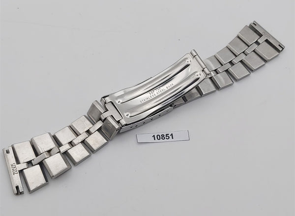 VINTAGE SEIKO SS BAND 6138 0040 BULLHEAD FISHBONE CHRONOGRAPH MENS WATCH BV10851