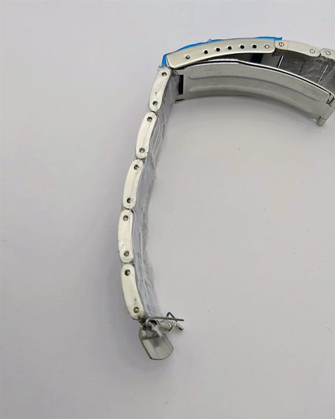 NEW SEIKO SOLID STAINLESS BAND SEIKO 6139 6002 POGUE CHRONOGRAPH 19MM EU SHIP