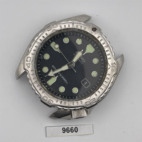 PROJECT TO FIX SEIKO 7002 7020 AUTOMATIC 660190 POLISHED MENS DIVE DATE WATCH