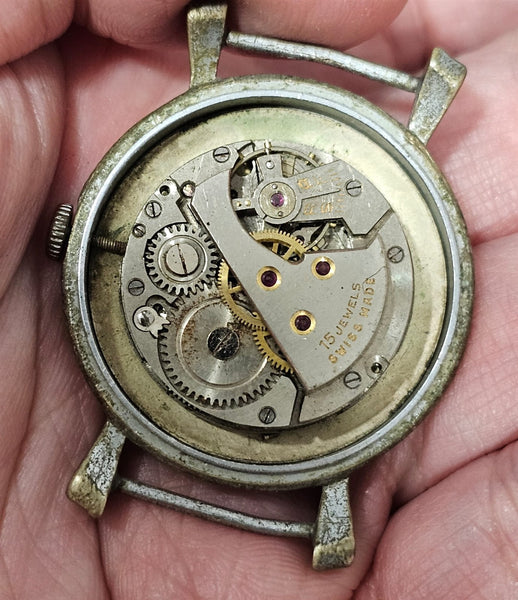 PROJECT TO FIX SWISS MADE MANUAL WIND ROUND EU SHIP UNISEX WATCH 9217