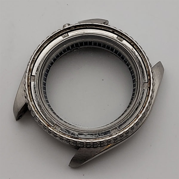 USED RARE SEIKO 7C43 7010 MIDCASE, BEZEL AND LOCK KIT MENS SS WATCH 6650