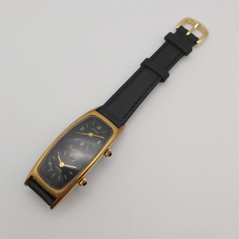PROJECT TO FIX FRANK CALVE GOLD PLATE DUAL TIME TONNEAU LADIES MANUAL WATCH 8168