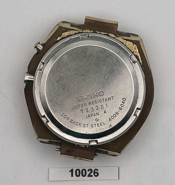 PROJECT FIX SEIKO BELLMATIC 4006 MENS GOLD AUTO DAY DATE WATCH EU SHIP 10026