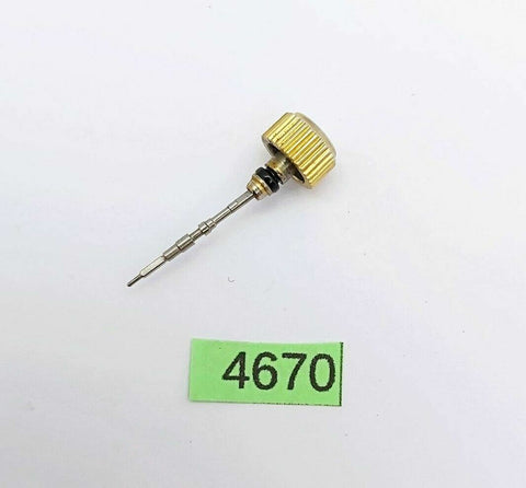 USED SEIKO MIDSIZED GOLD CROWN AND STEM FOR 7S26 0010 SKX001 WATCH BVT04670