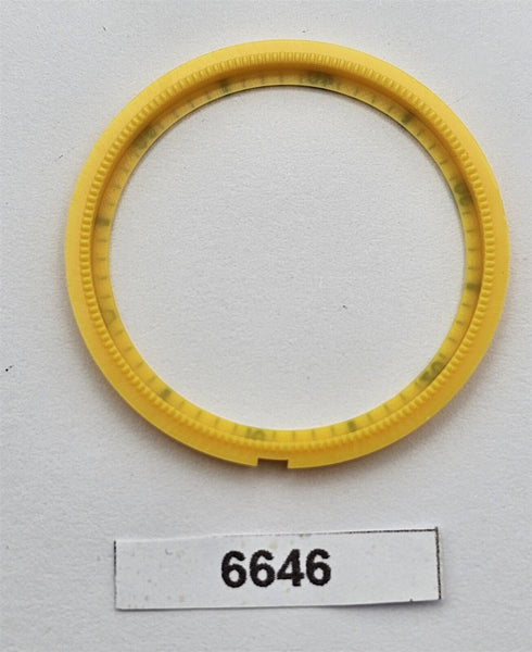 NEW SEIKO YELLOW ROTATING MINUTE TRACK 6139 POGUE CHRONOGRAPH ROTATES BVT06646