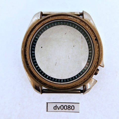 USED SEIKO 7002 7020 MIDCASE, MINUTE TRACK ,GLASS KIT MENS WATCH DV0080