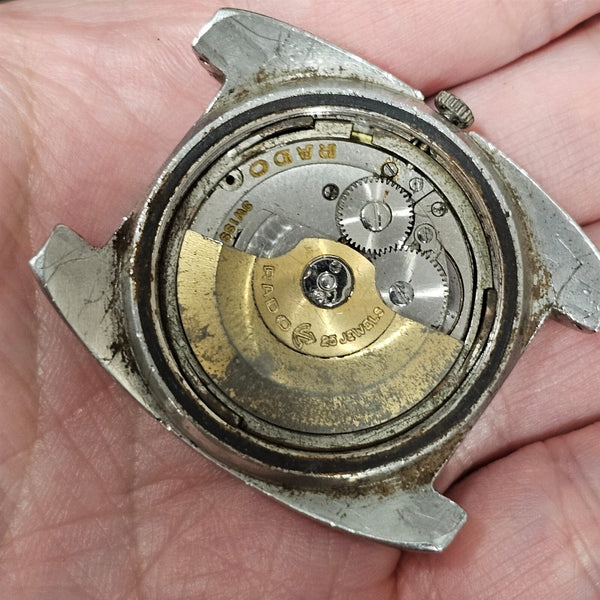 PROJECT TO FIX RADO THICK LUGS AUTOMATIC DATE EU SHIP MENS SS WATCH 9934