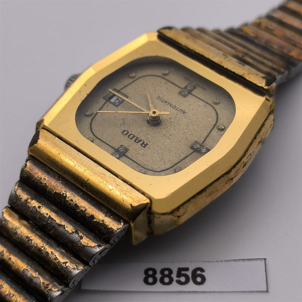 PROJECT TO FIX RADO GOLD PLATE AUTOMATIC DATE WATCH EU SHIP LADIES WATCH 8856