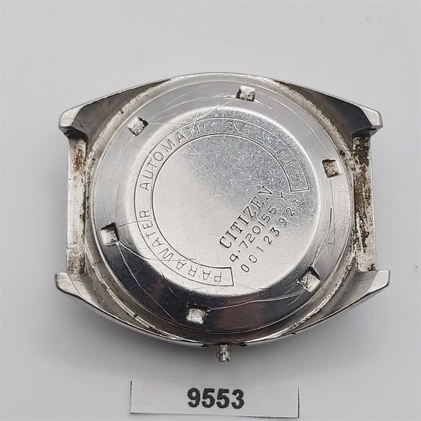 PROJECT TO FIX CITIZEN PARA WATER AUTOMATIC HOODED STEEL DAY DATE WATCH 9553