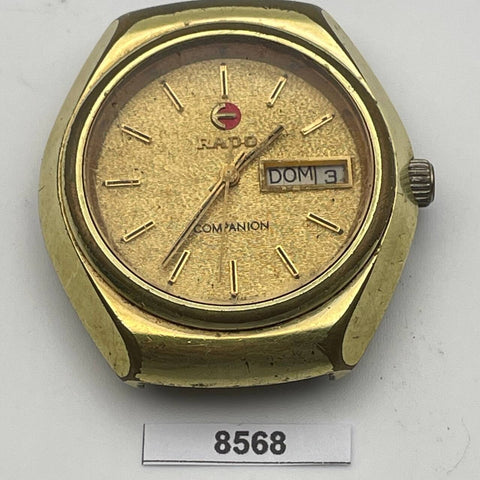 PROJECT TO FIX RADO COMPANION GOLD AUTOMATIC CUSHION EU SHIP MENS WATCH 8568