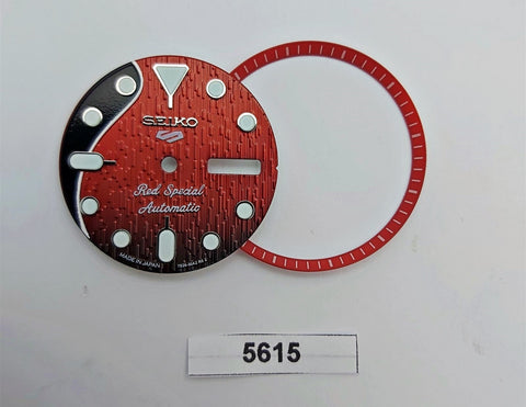 RED SEIKO BRIAN MAY 7S26 0020 NH36 4R36 SKX007 DIAL MINUTE TRACK SET WATCH B5615