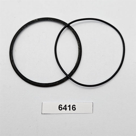 USED LOT 2 SEIKO CASE BACK & RUBBER UNDERLAY GASKET 6309 7290 WATCH BVT06416