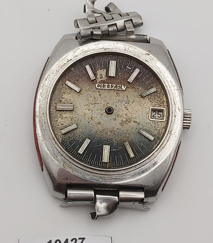 PROJECT TO FIX CITIZEN PARA WATER MANUAL WIND THICK LUGS STEEL DATE WATCH 10427