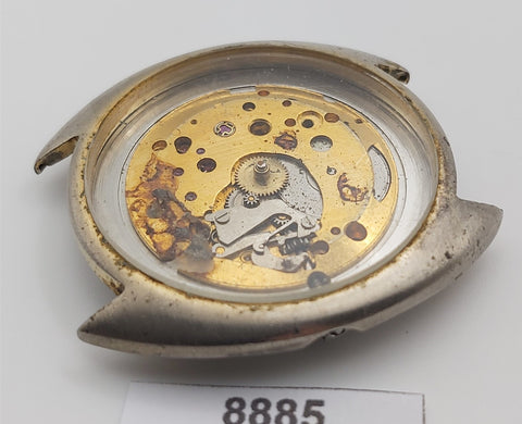 PROJECT TO FIX BULOVA GOLD PLATE AUTO MENS EU SHIP WATCH 8885