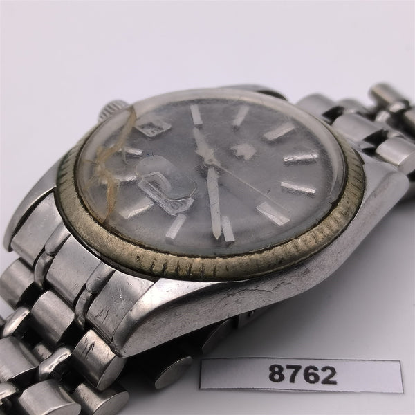 PROJECT TO FIX VINTAGE CITIZEN SUPERKING MENS SS DAY DATE WATCH EU SHIP BVT08762