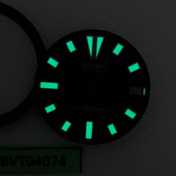 NEW AF SEIKO BLACK DIAL MINUTE TRACK SET 7002 7000 SUPERLUME WATCH BVT04074
