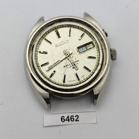 PROJECT FIX SEIKO BELLMATIC 4006 6040 MENS AUTO DAY DATE 027699 SS WATCH EU SHIP