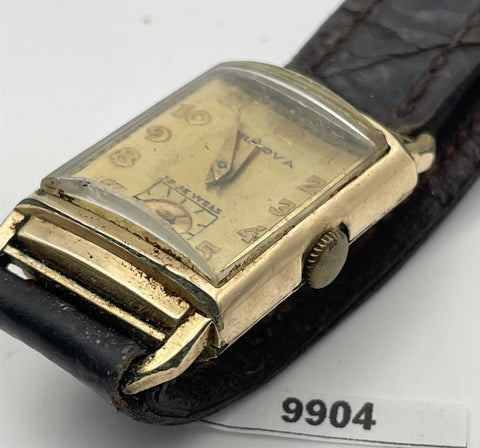 PROJECT TO FIX BULOVA ARABIC DIAL GOLD PLATE MIDSIZE MANUAL WIND WATCH BVT9904