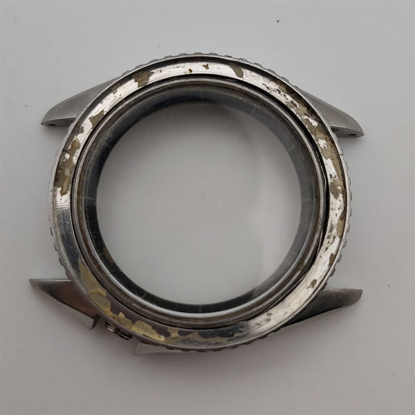 USED RARE VINTAGE SOLVIL TITUS DIVER CASE GLASS BEZEL WATCH KIT BVT6661