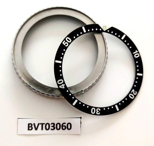 NEW AF SEIKO MENS BEZEL BLACK "10" INSERT 7002 7000 6309 7290 WATCH BVT03060