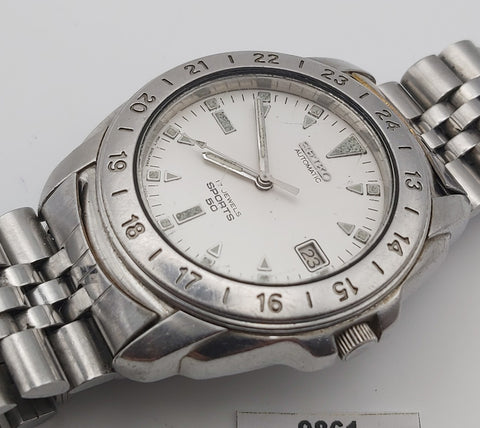 PROJECT TO FIX SEIKO SPORTS 7002 8059 MENS SS AUTO DAY DATE WATCH BVT09861